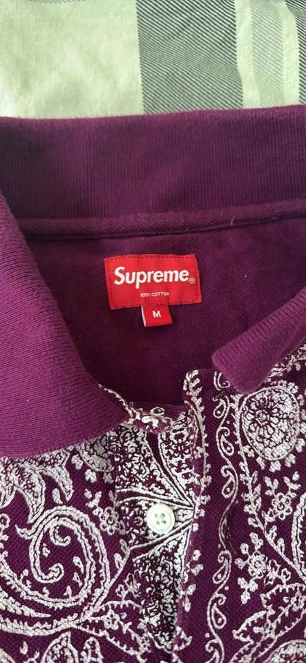 M Supreme Purple Paisley Polo T (NO TRADES) - photo 3