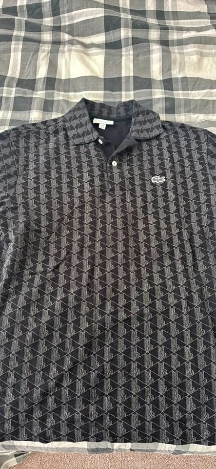 M Black Lacoste Polo T (NO TRADES)