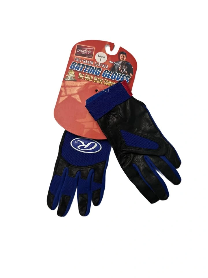 Rawlings BGP350Y Baseball Batting Gloves Blue/Red - Youth Large