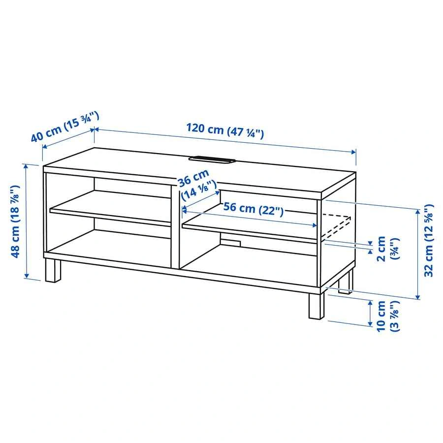 📺 IKEA BESTÅ TV Bench – Oak Effect – $50 - photo 3