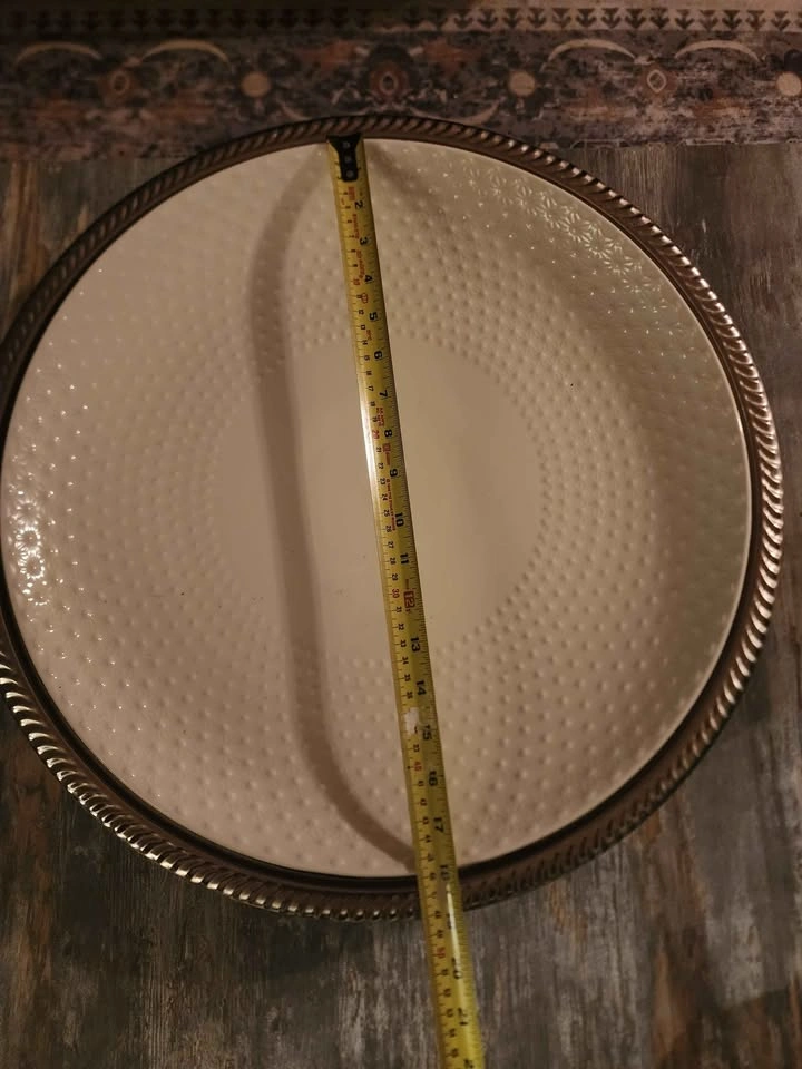Moroccan Silver Food Dome, Serving Tray with Lid, Handcrafted Cl - photo 3