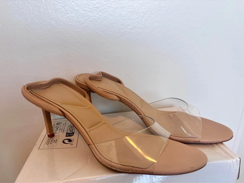 Aldo Clear Strap Slingback Heels - photo 3