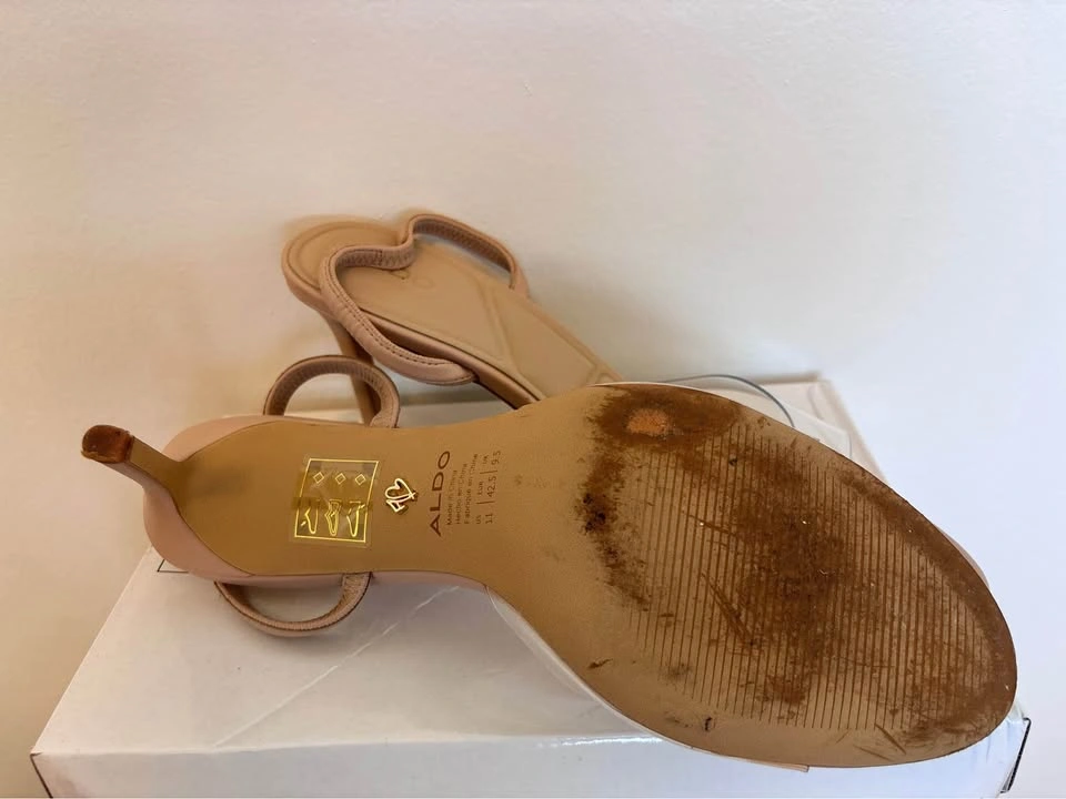 Aldo Clear Strap Slingback Heels - photo 4