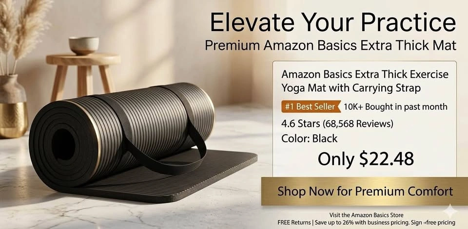 Amazon Basics Extra Thick Exercise Yoga Mat