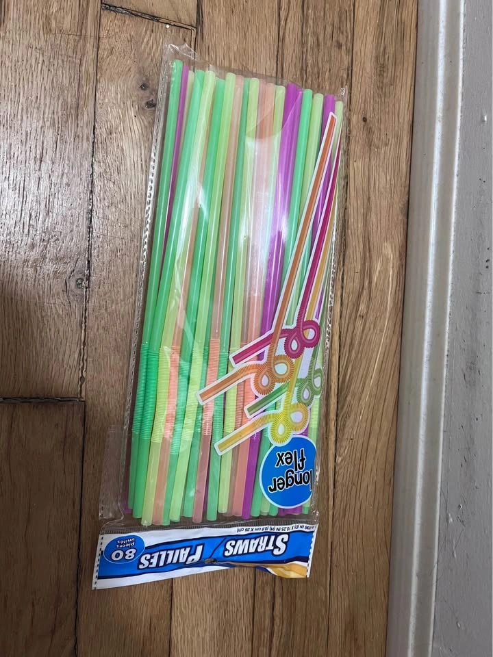 80 Count Flexible Plastic Straws - photo 2