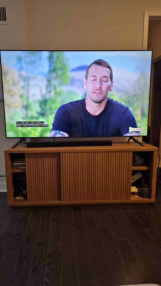 Oak Fluted TV Stand / Media Console
