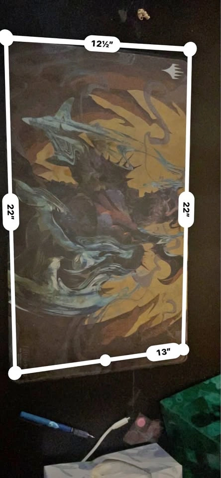 MTG Playmat - Abstract Art - Approx 12.5x22 inch