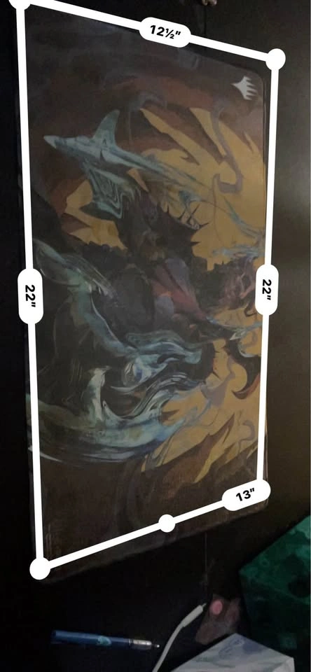 MTG Playmat - Abstract Art - Approx 12.5x22 inch - photo 2