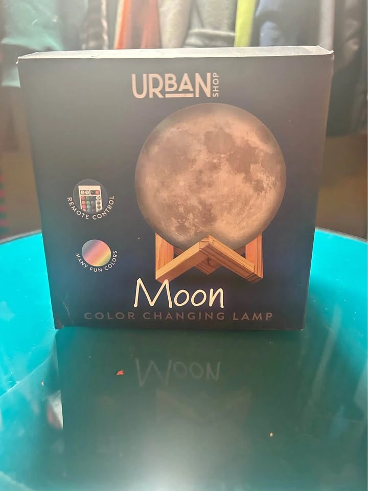 Urban Shop Moon Color Changing Lamp LED Remote Control