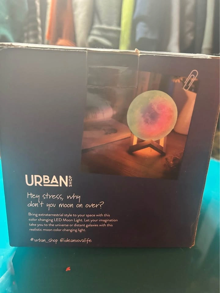 Urban Shop Moon Color Changing Lamp LED Remote Control - photo 2