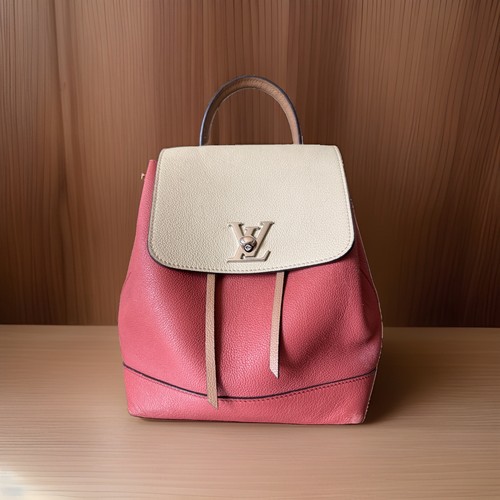 Louis Vuitton Rock Me Backpack Calfskin Pink Genuine DU2126