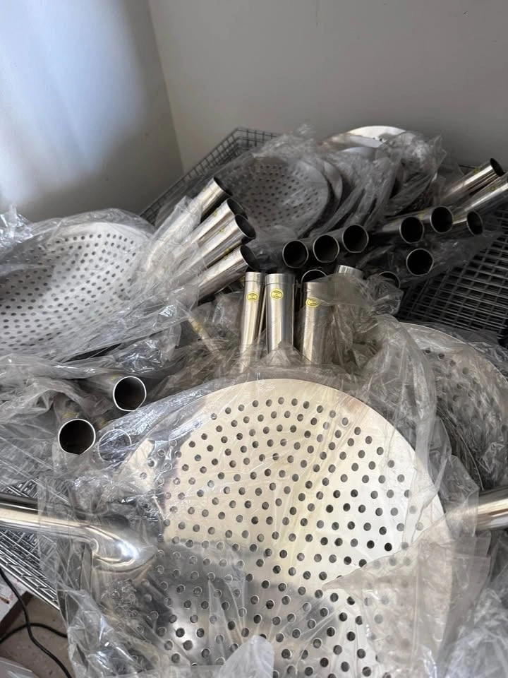 Metal strainer Skimmer, Perforated, Stainless Steel, 12" wok col - photo 2