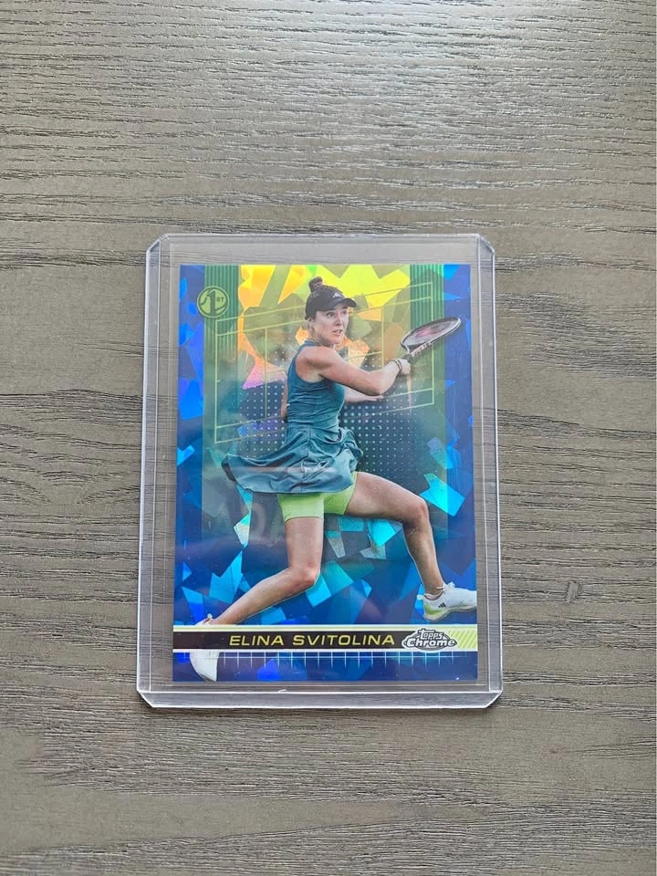 Svitolina blue sapphire - Topps Chrome tennis card