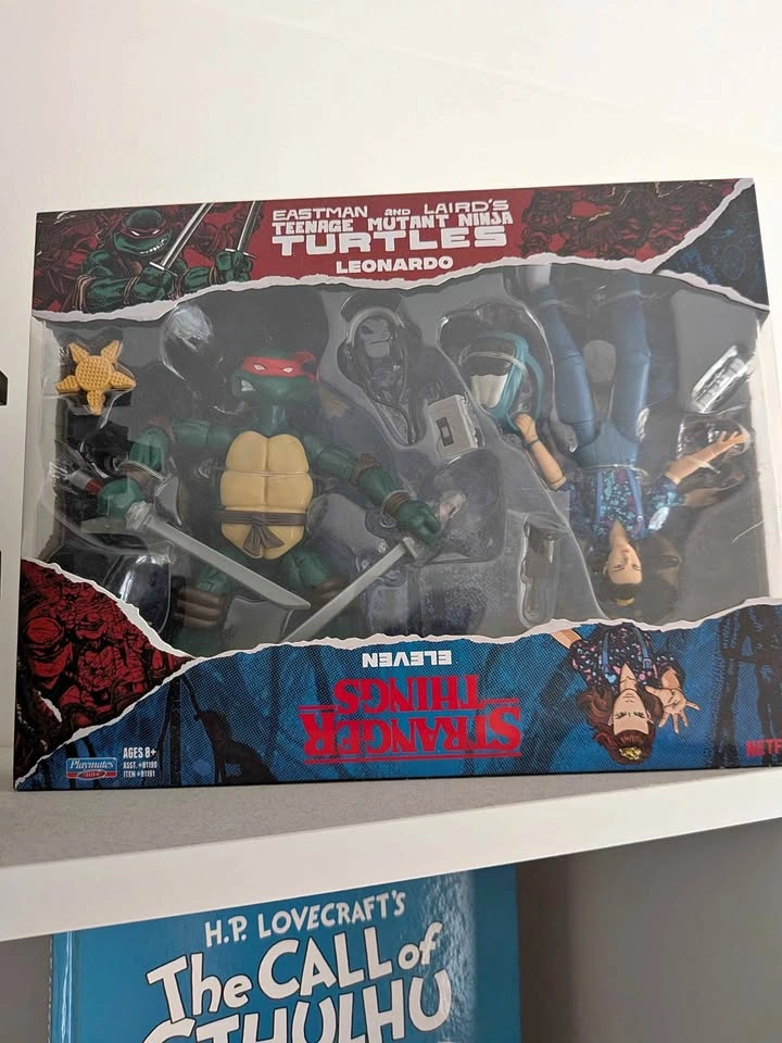 Stranger Things & TMNT Action Figure Mashup