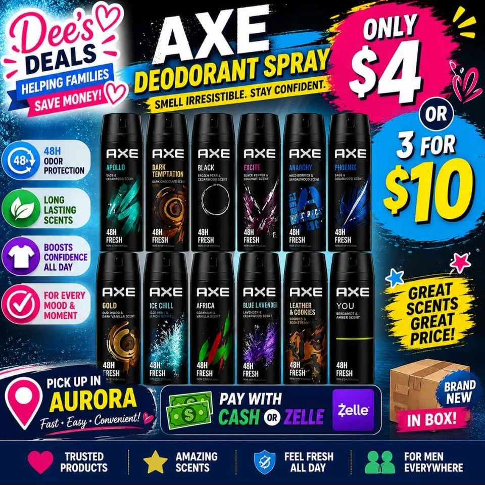 Axe deodorant $4 or 3 for $10 - photo 2