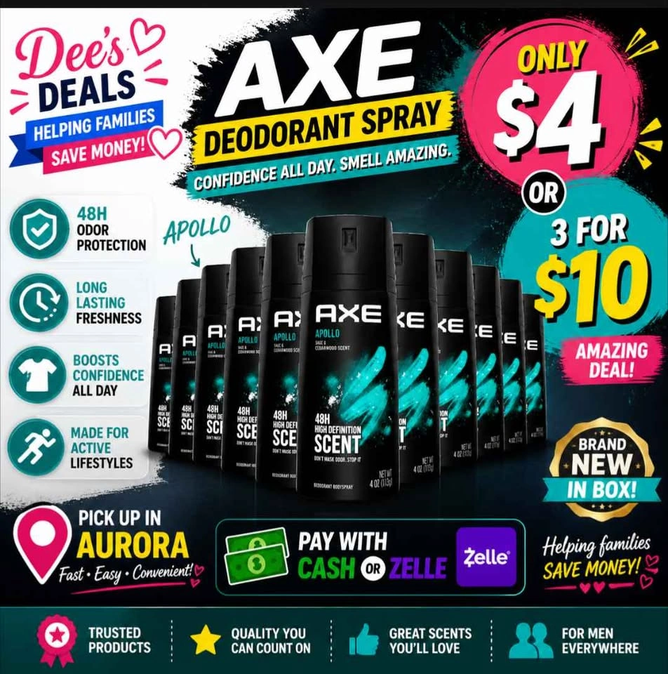 Axe deodorant $4 or 3 for $10 - photo 3