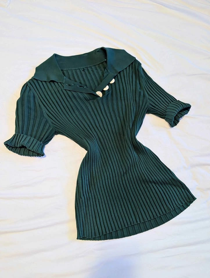 Deep Green collared shirt