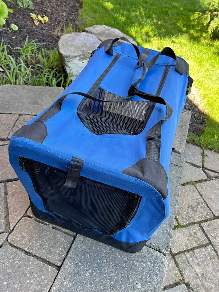 Portable Collapsible Dog Crate, Travel Dog Crate 24x17x17