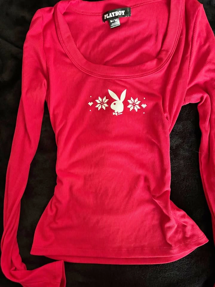 RED PLAYBOY Top SIZE M