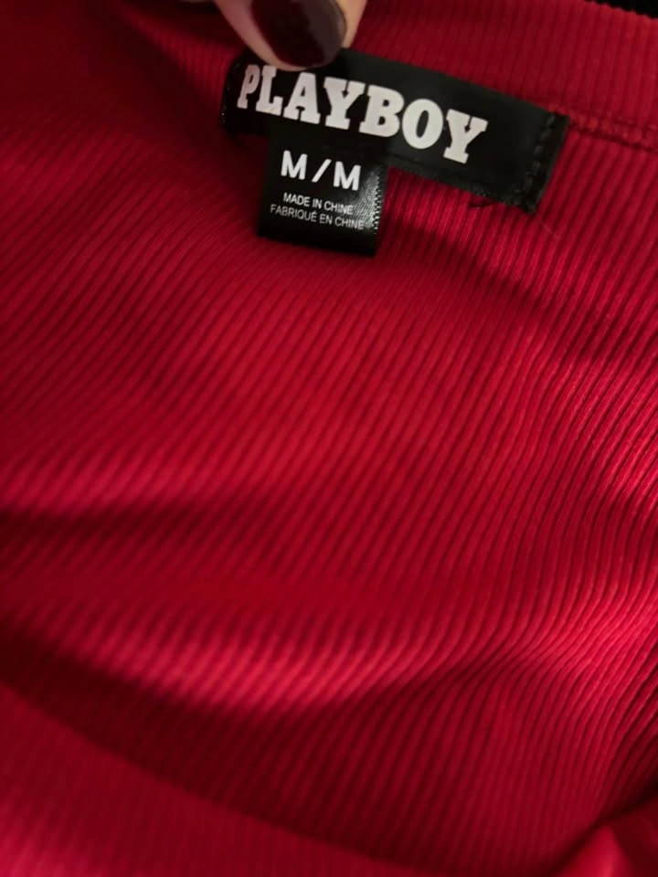 RED PLAYBOY Top SIZE M - photo 2