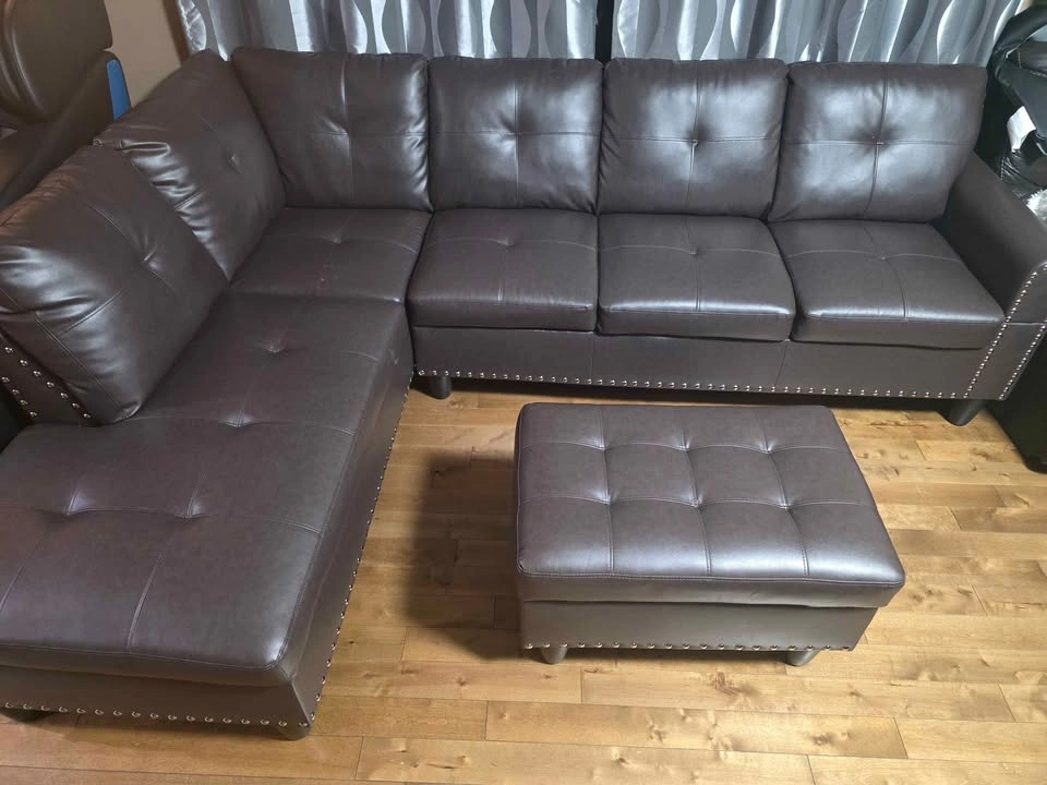 Large L-Shaped Sectional Sofa with Storage Ottoman & Cup Holders - photo 2