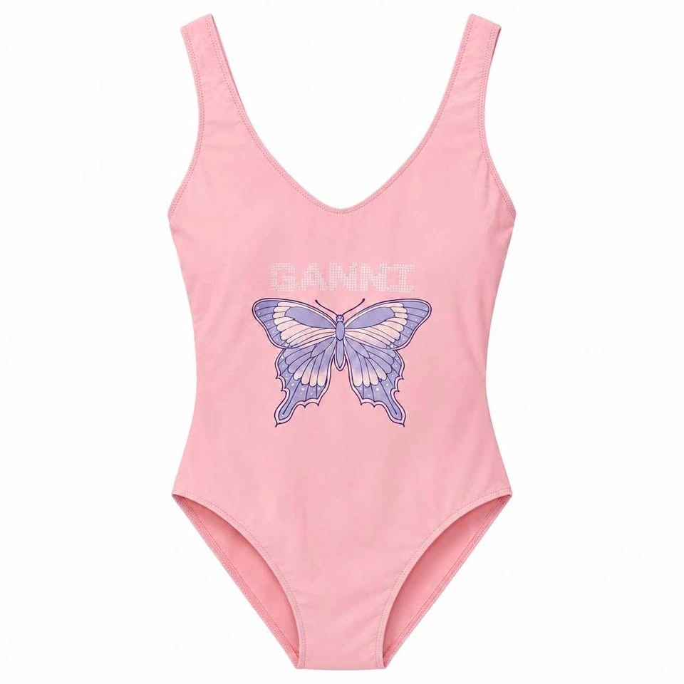 GANNI Pink Swimsuit NEW With Tags- XL