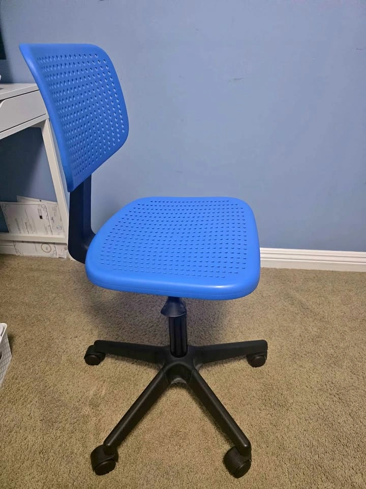 Blue Adjustable Swivel Desk Chair for Sale