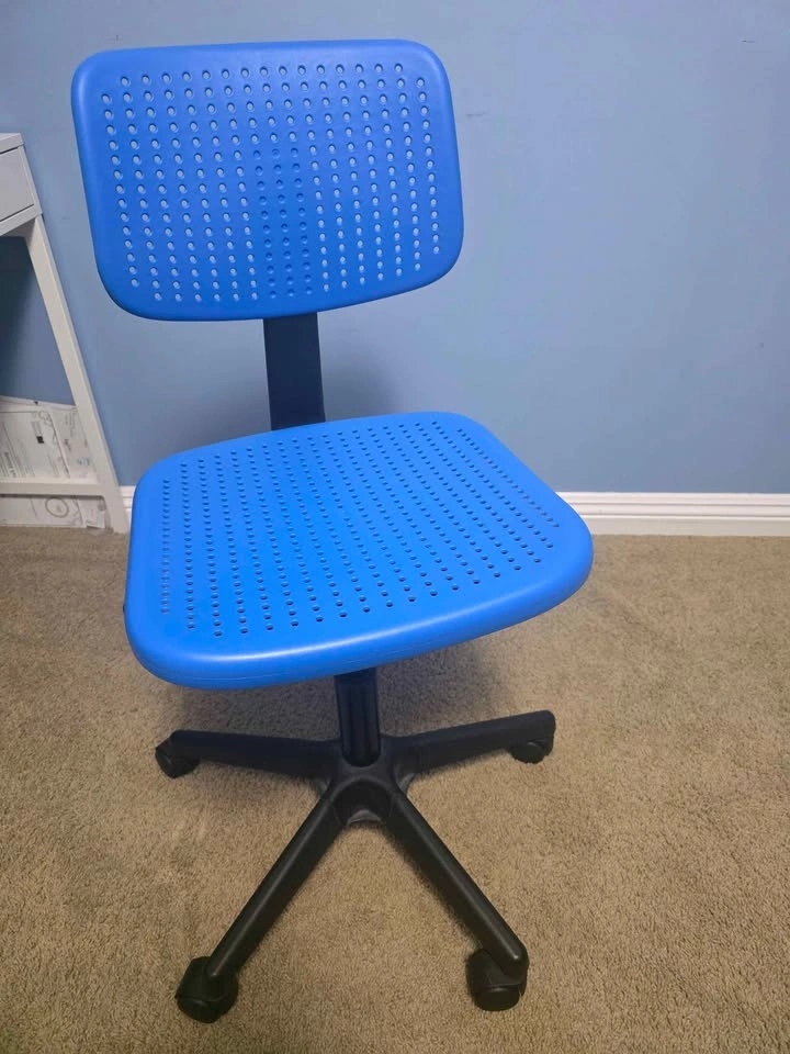 Blue Adjustable Swivel Desk Chair for Sale - photo 3