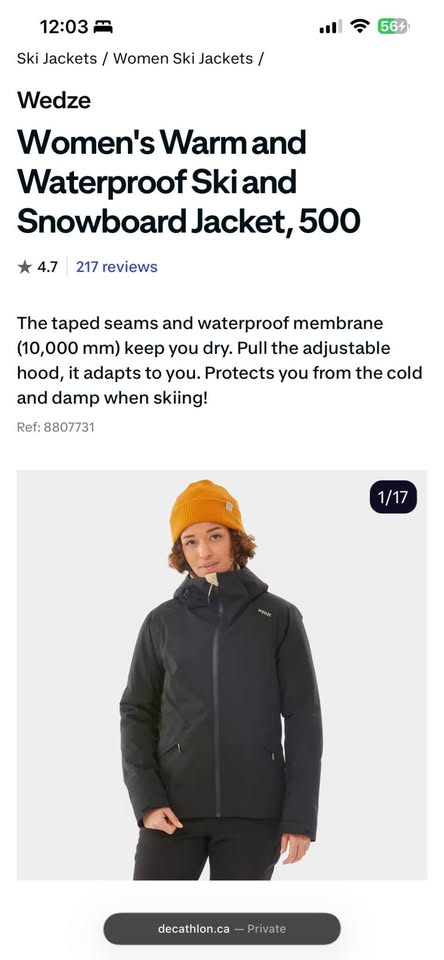 Wedze Women's Warm and Waterproof Ski and Snowboard Jacket - photo 3