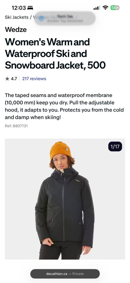 Wedze Women's Warm and Waterproof Ski and Snowboard Jacket - photo 4