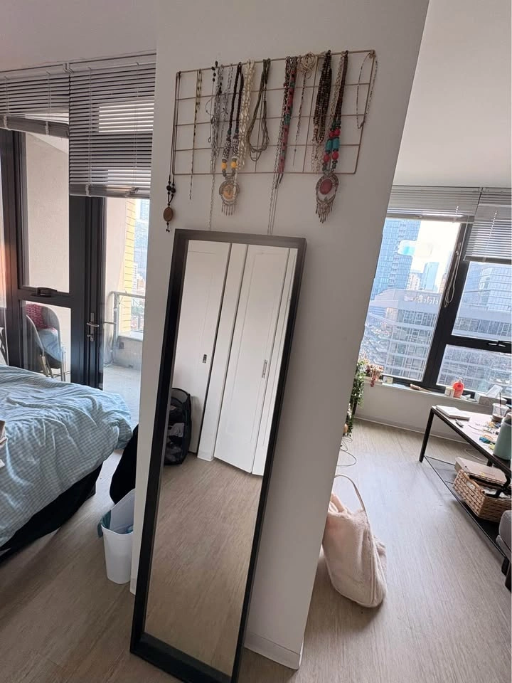 IKEA full length mirror with black frame - photo 2