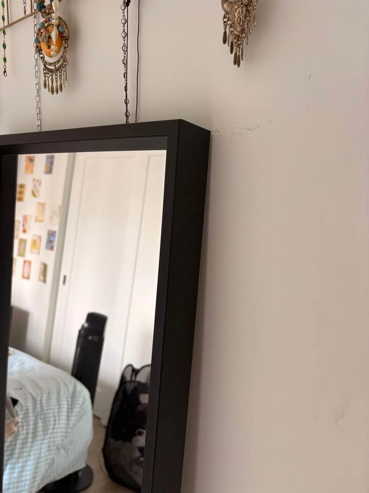 IKEA full length mirror with black frame - photo 3