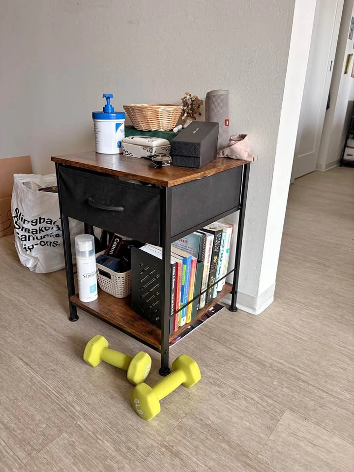 wooden night stand/ side table with drawer
