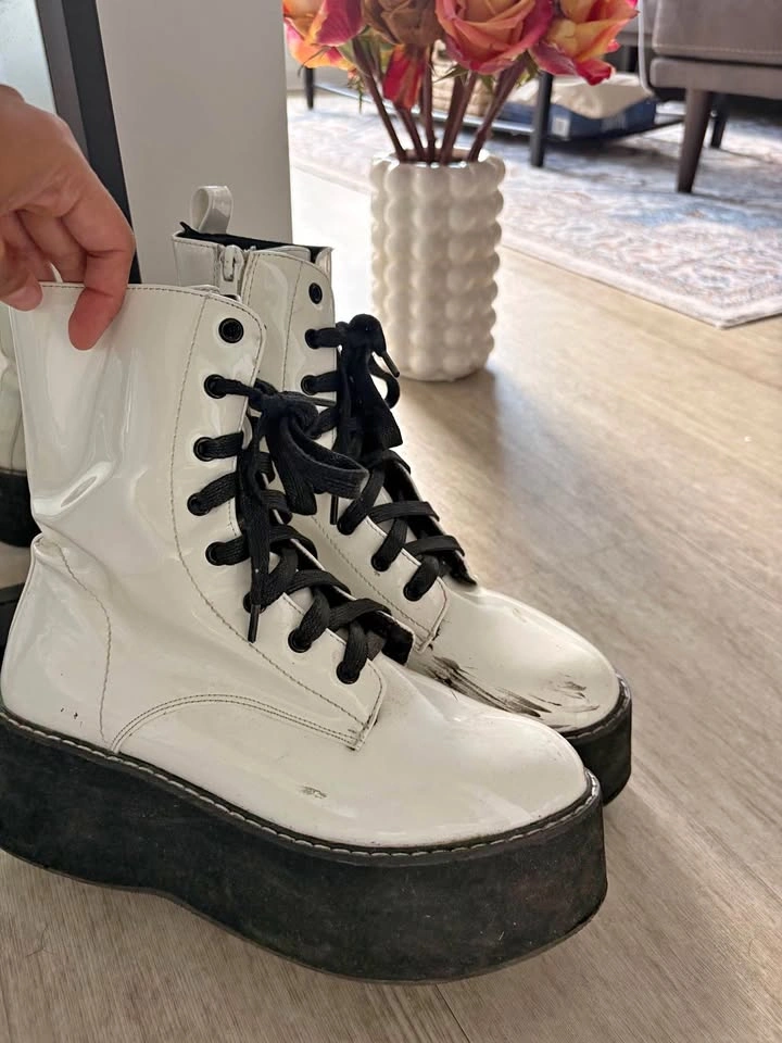 white boots from nasty gal