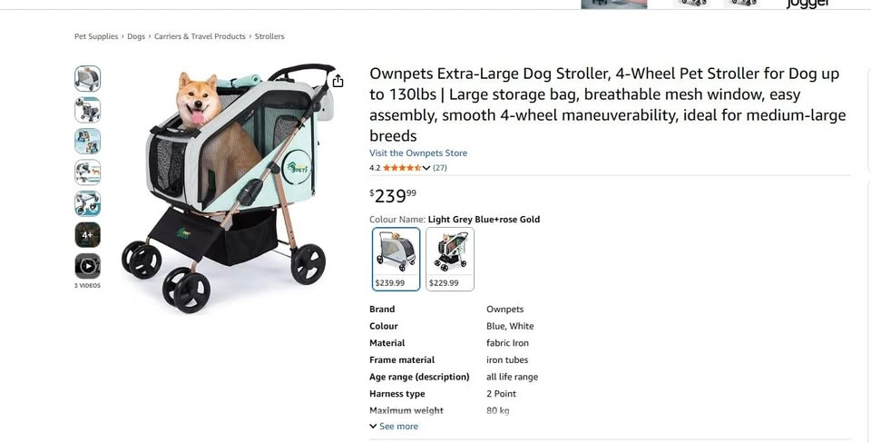 Extra-Large Dog Stroller - photo 4