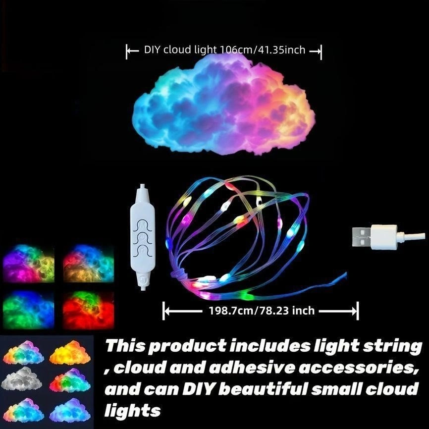 3D LED CLOUD LIGHT - photo 3