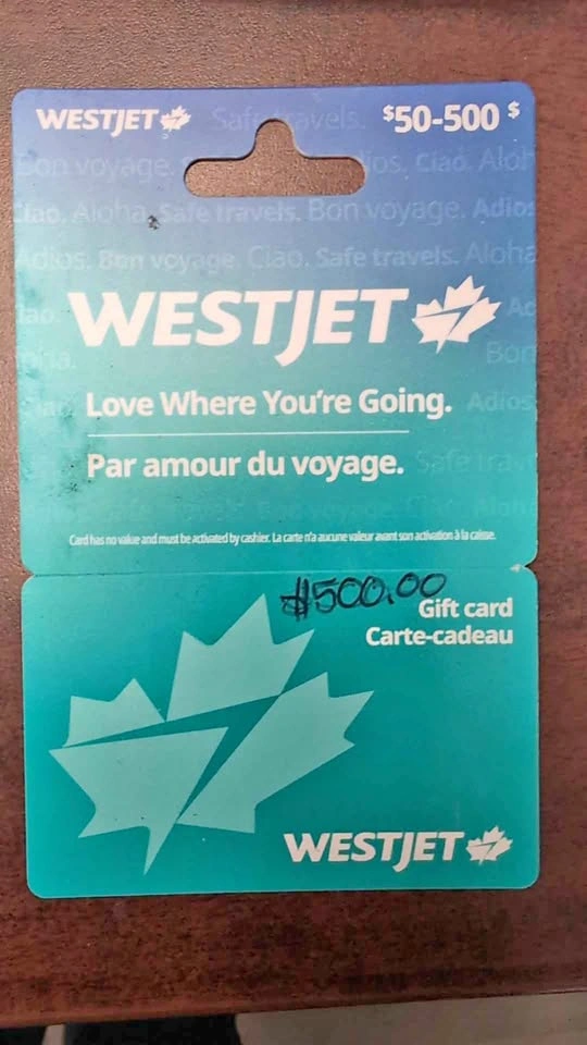 WestJet Gift Card