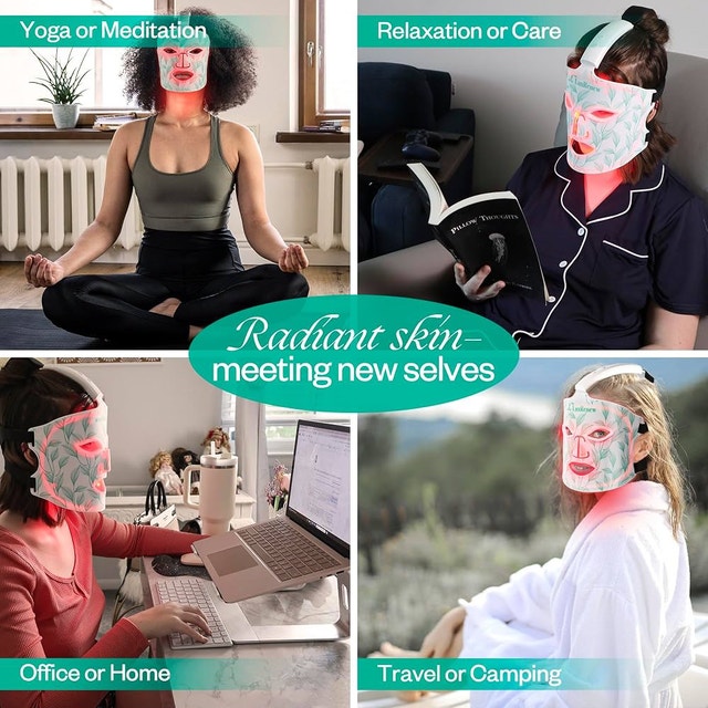 NEW LuxRenew LED Red Light Therapy Face Mask - photo 4