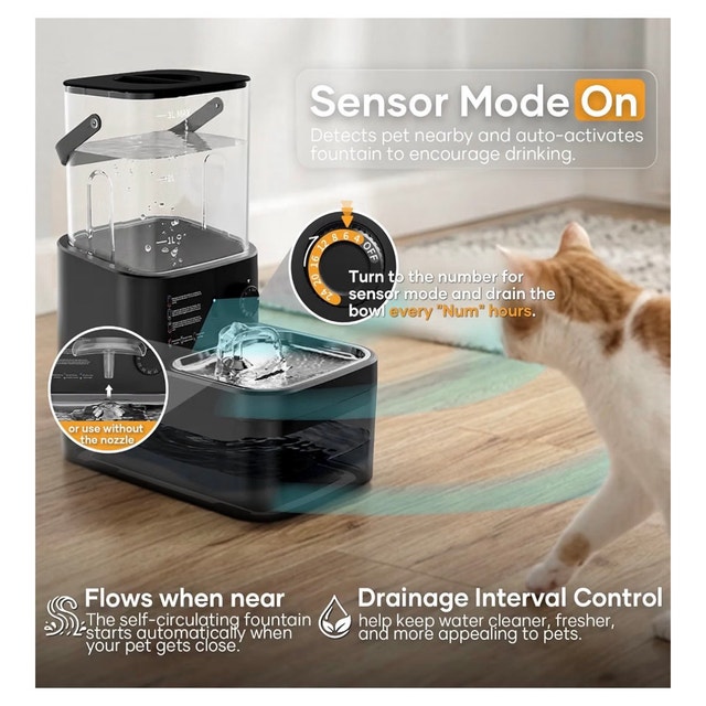Automatic Water Dispenser for Cats & Dogs 3L Wireless - photo 3