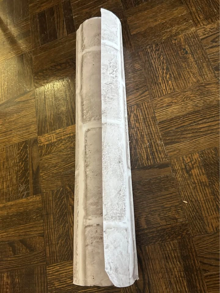 White Brick Peel and Stick Wallpaper (40cm wide) - photo 3