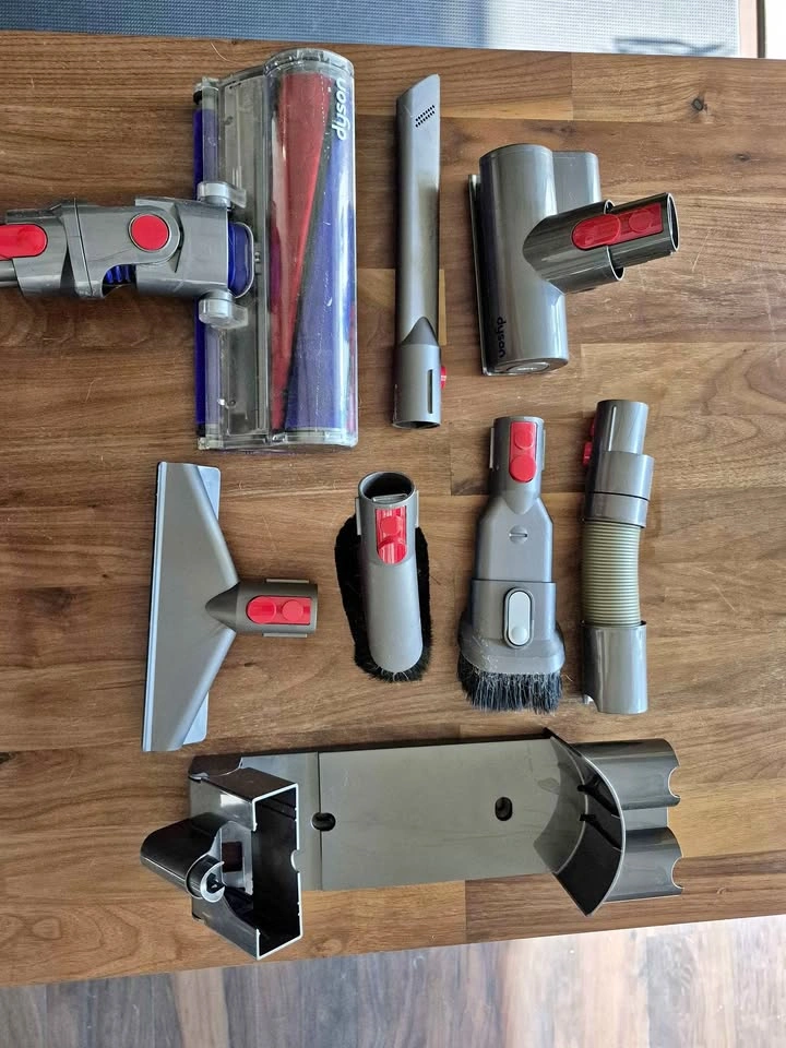 Dyson V8 Vacuum Attachments and Wall Dock