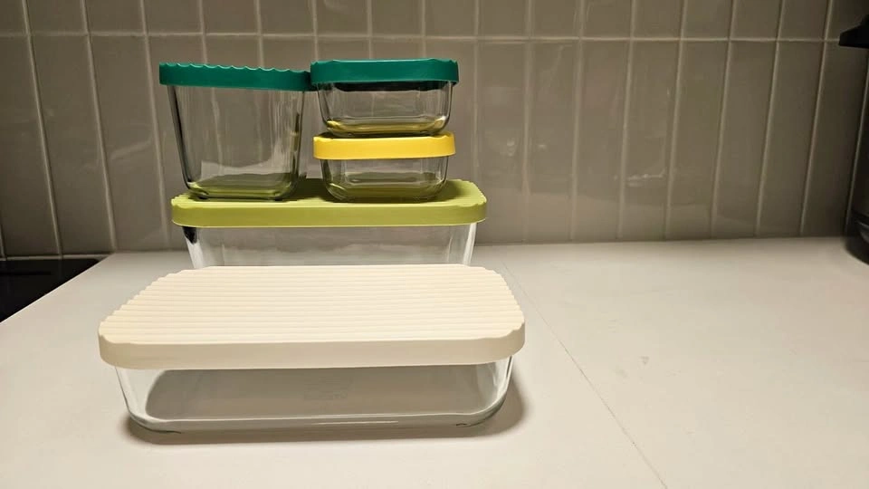 IKEA Glass Food Storage Container (5 pieces set)