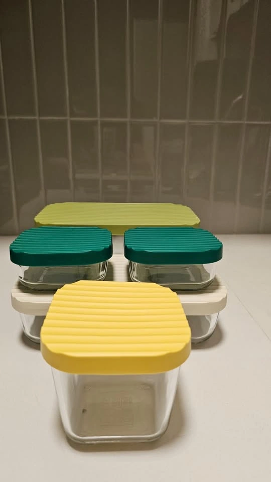IKEA Glass Food Storage Container (5 pieces set) - photo 2