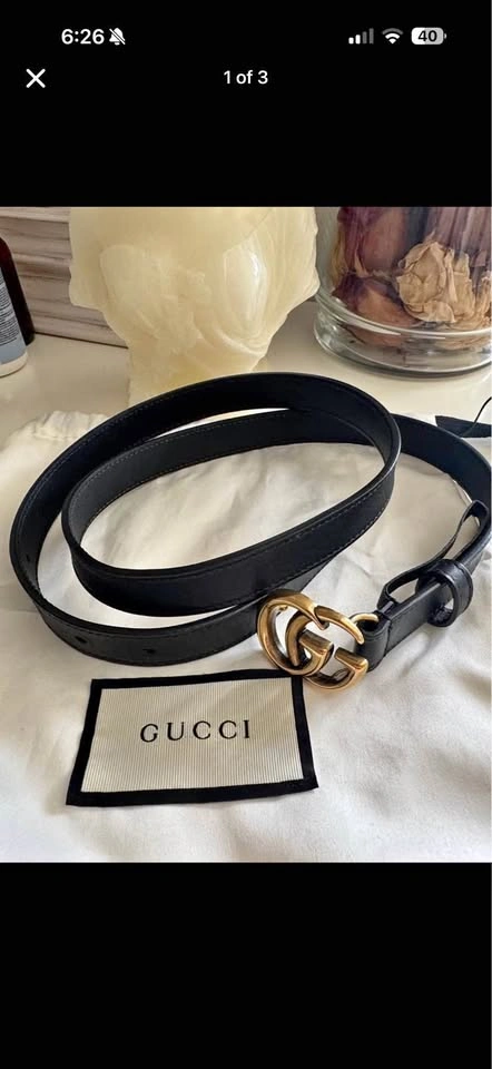 Gucci Marmont Leather Belt