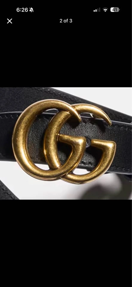 Gucci Marmont Leather Belt - photo 2