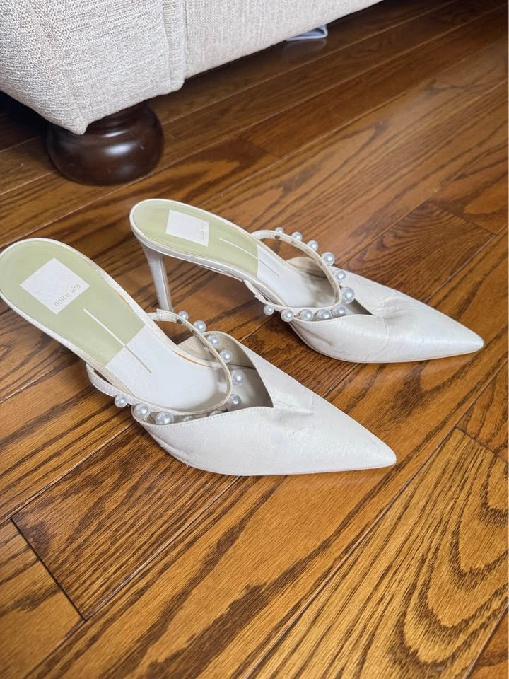 Dolce Vita Pearl Embellished Pointed Toe Mules - photo 2