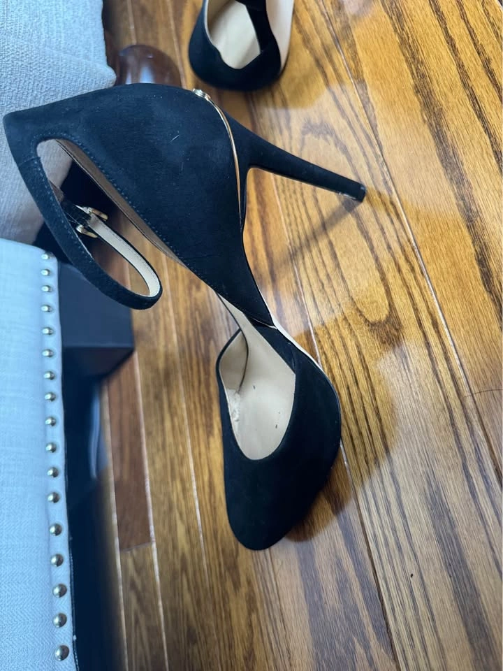 Michael Kors Black Suede Ankle Strap d'Orsay Pumps - photo 4