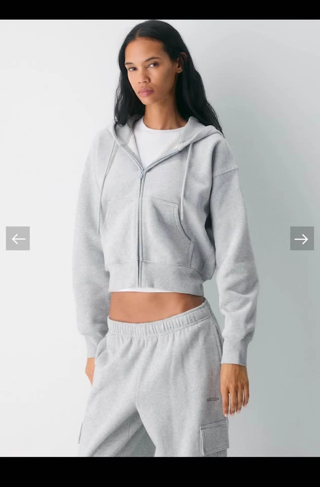 Aritzia Sweatfleece Boyfriend Fit Hoodie Grey S - photo 3