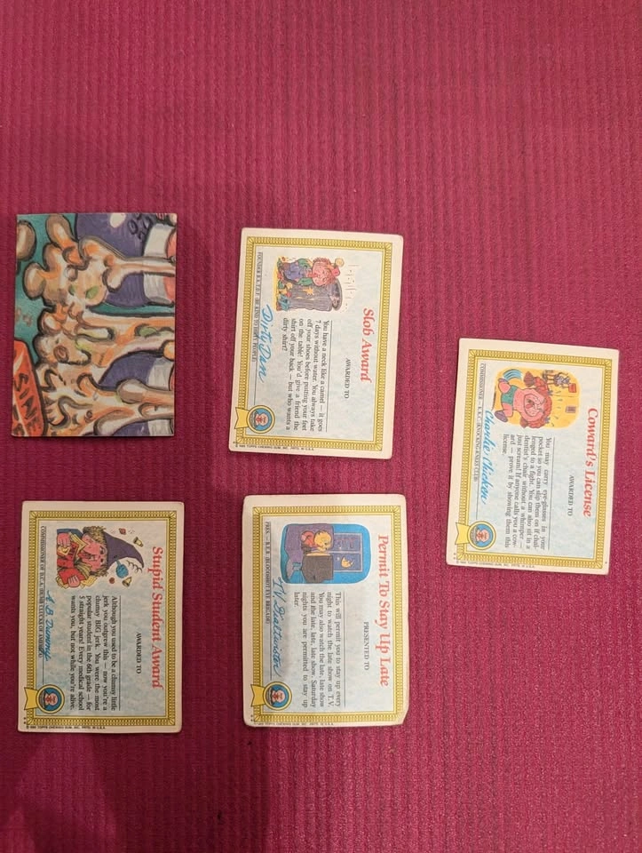 145 set of 1985 a/b mixed series Garbage Pail Kids cards - photo 2