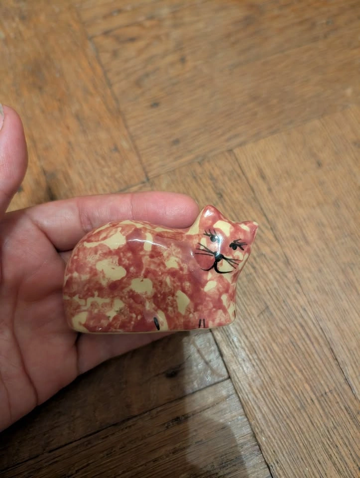 Alpine Pottery Cat Roseville, Ohio Mini Ceramic Figurine - photo 4